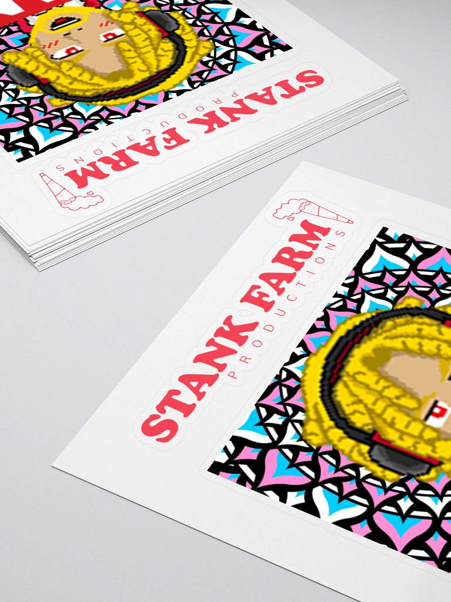 Pixelated Soundwave Kiss Cut Stickers product image (7)