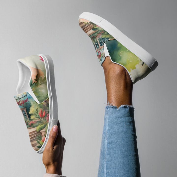 The Lost Garden of Heligan All Over Print Slip On Shoes product image (1)