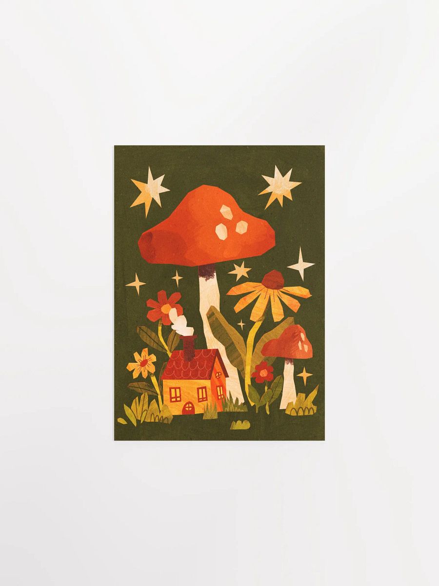 Mushroom Cottage Print product image (2)