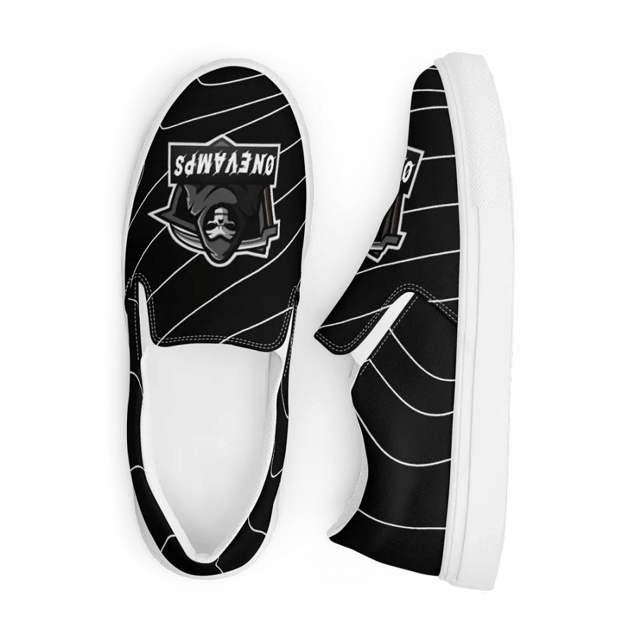 Men's Slip-On Canvas Shoes OneVamps black color product image (7)