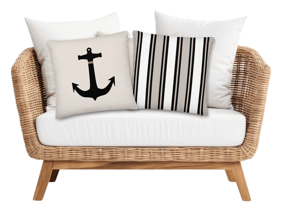 Beige Anchor Premium Pillow/ Beige Anker Premium Kissen product image (1)