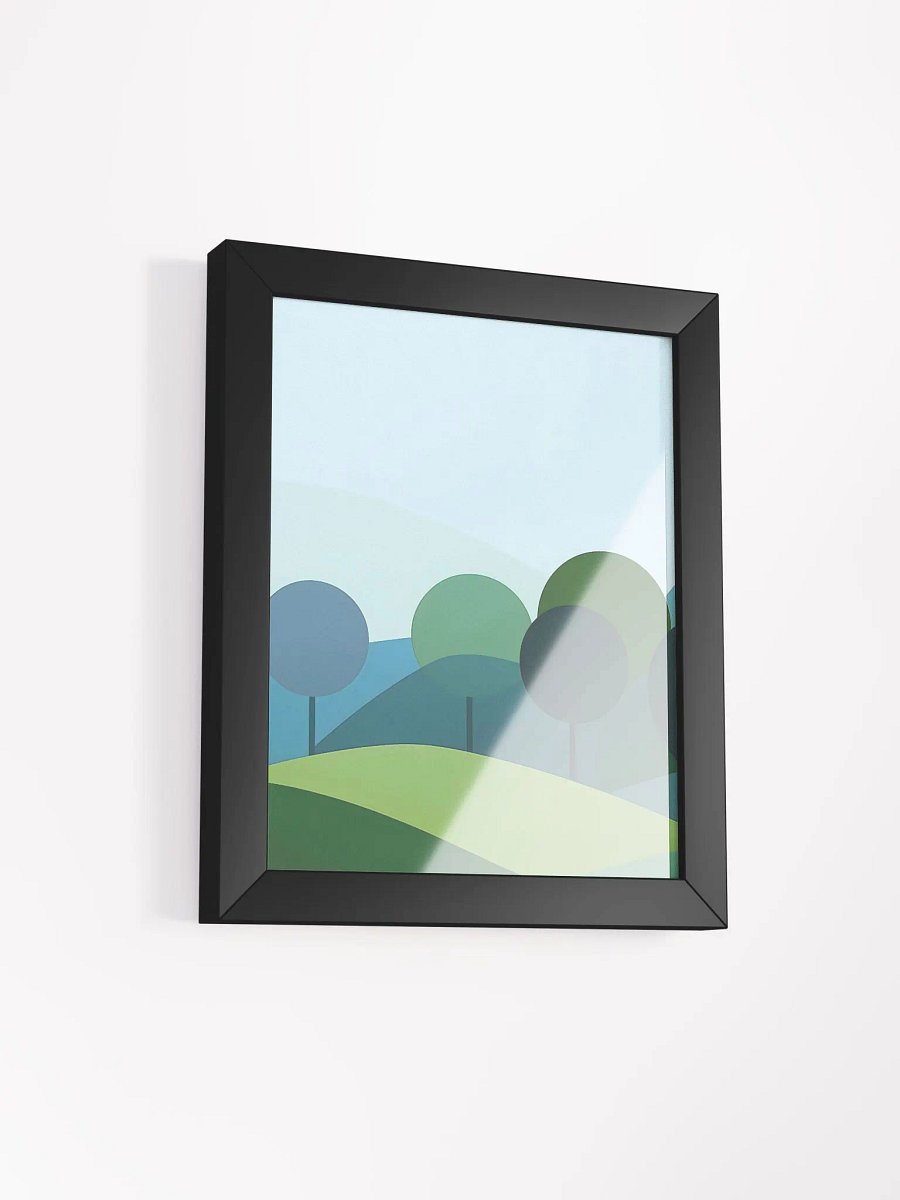 Framed Poster of a Geometric Forest product image (2)