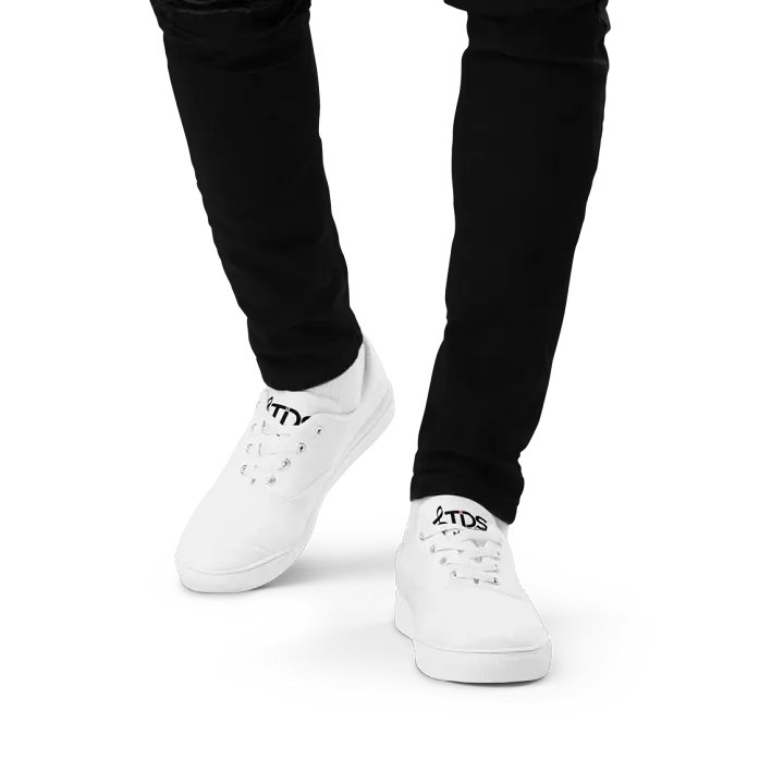 TDS Music Men's White Lace-Up Canvas Shoes product image (1)
