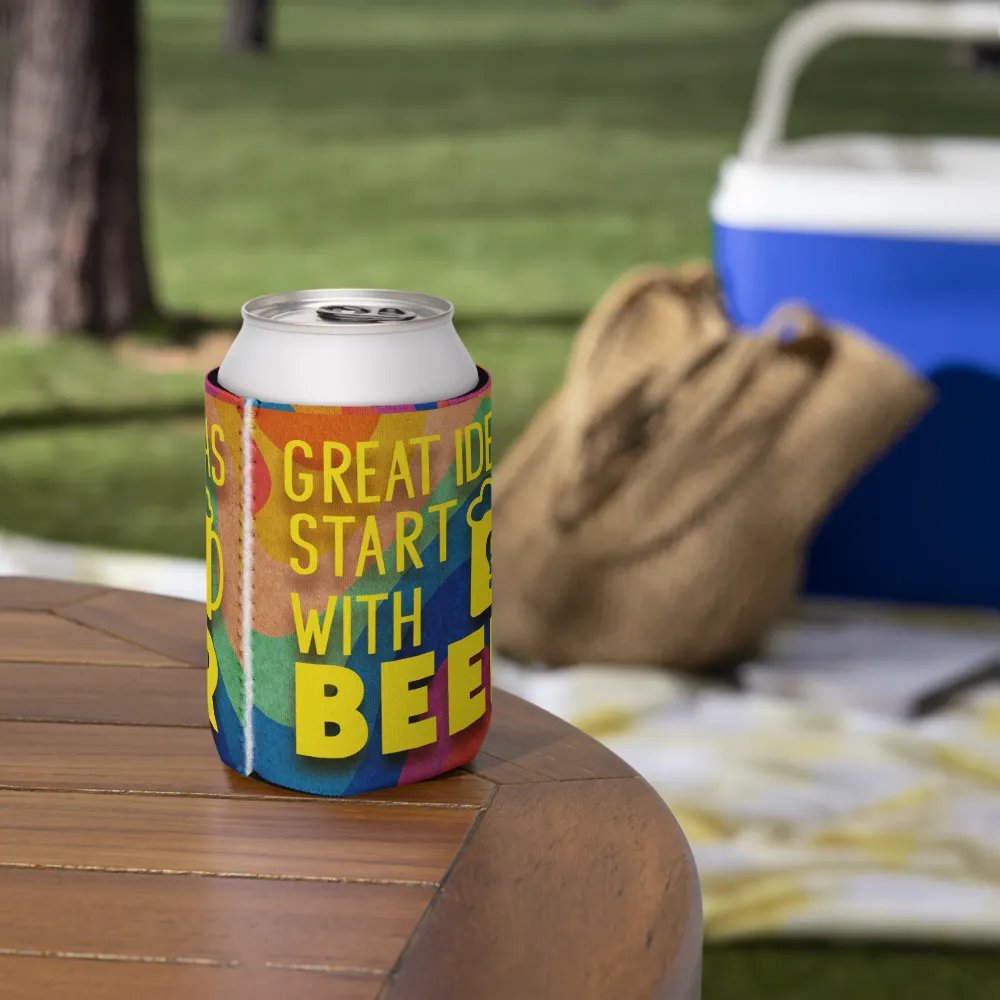 Great Ideas Start with Beer Can Cooler – Fun & Insulated Beer Lover Gift product image (3)