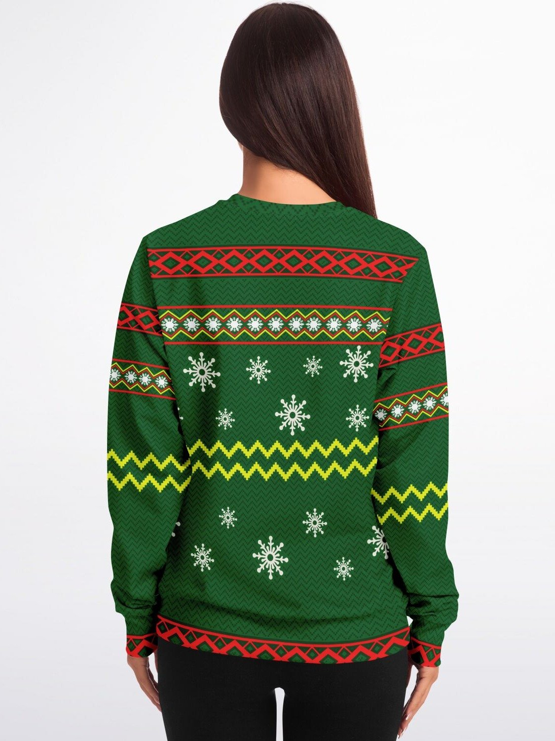 “Nice Until Proven Naughty” Santa Christmas Sweatshirt | Cool Santa Holiday Jumper | Sassy Unisex Party Outfit | Ugly Christmas Sweater Gift product image (4)