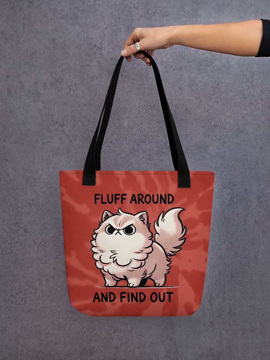 Fluff Around and Find Out Tote Bag - Red product image (2)