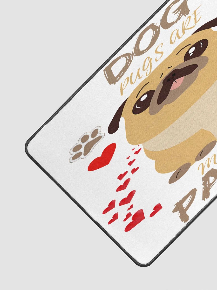 Pawsitively Love Pug Desk Mat product image (3)