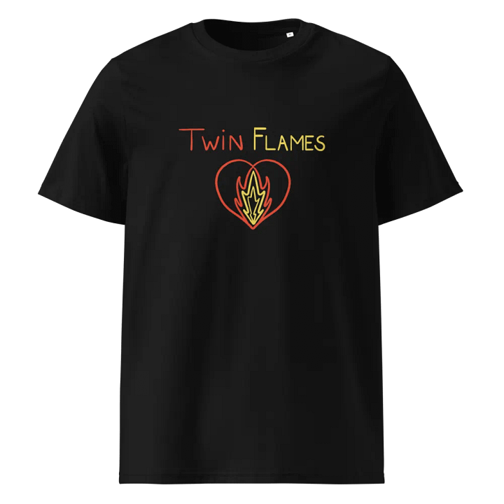 'Twin Flame Fire' Organic Cotton T-shirt product image (1)
