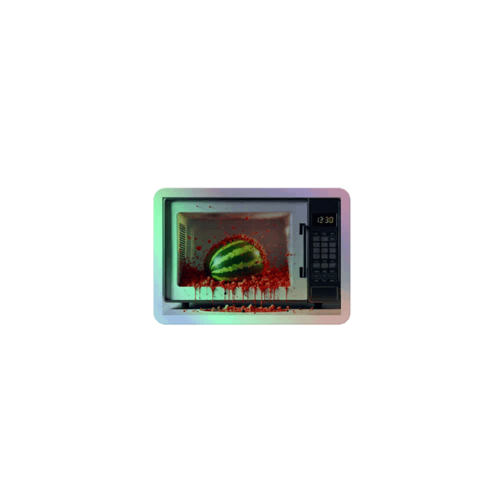Exploding Watermelon Holographic Sticker Sheet product image (1)