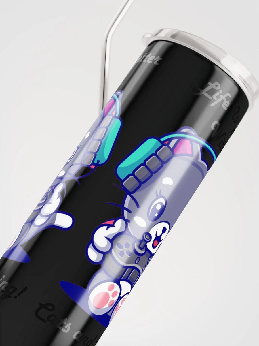 Cats and gaming tumbler product image (5)