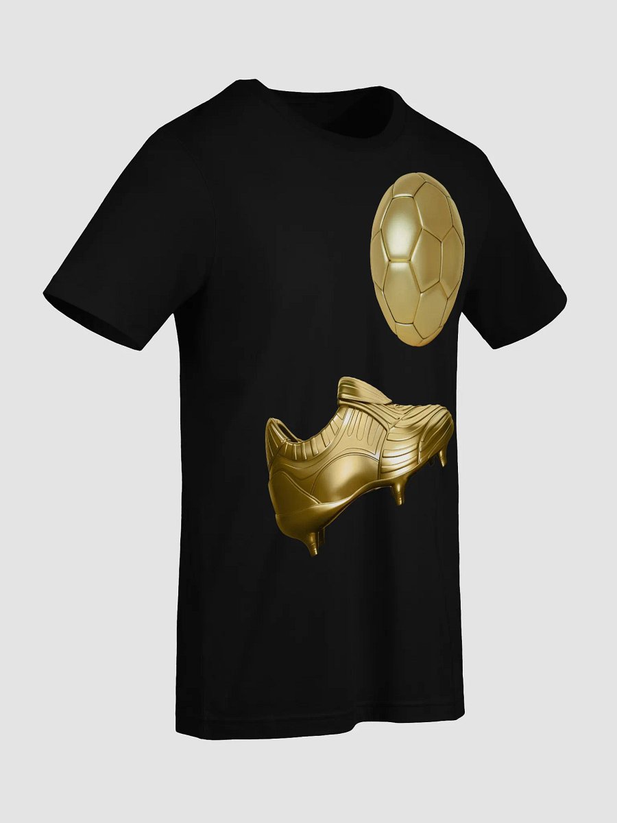 Golden Soccer Ball, Golden Boot Style Soccer Player Soccer T-Shirt product image (92)