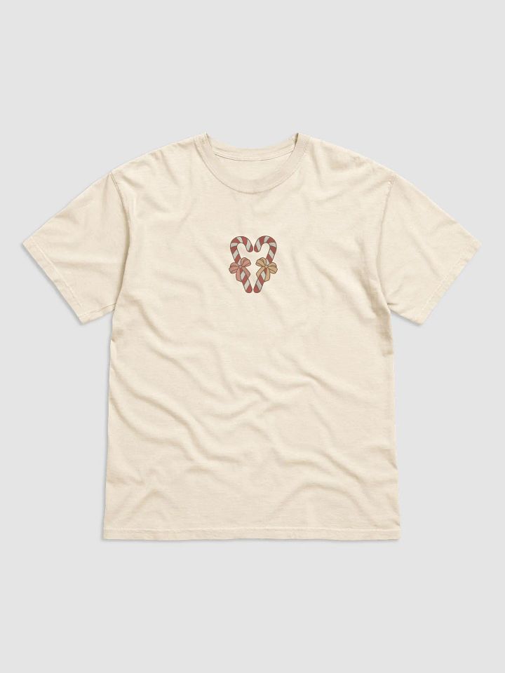 [Candy Cane Oh What Fun] Holiday Heavyweight T-Shirt product image (1)