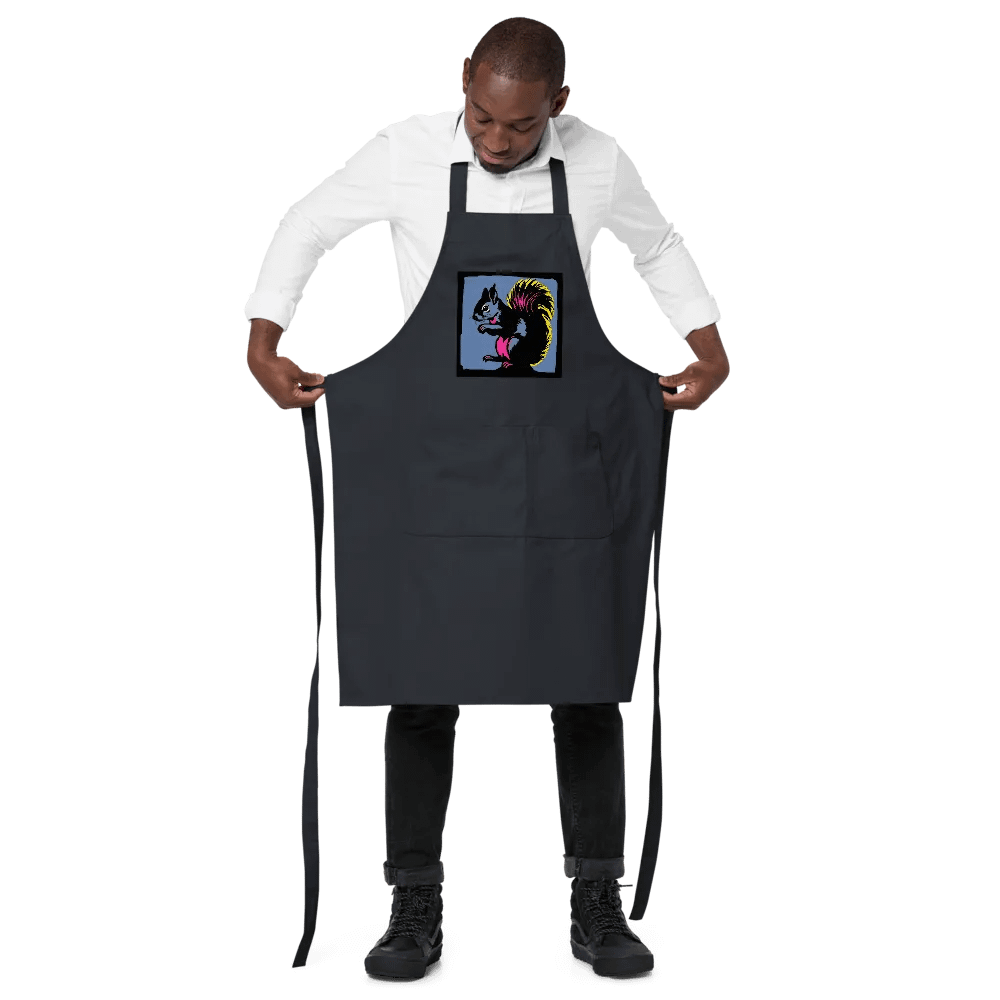 Whimsical Squirrel Illustration Apron product image (2)