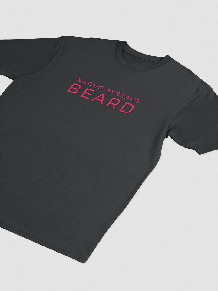 Men's Nacho Average Beard T-Shirt (Pink Embroidery) product image (2)