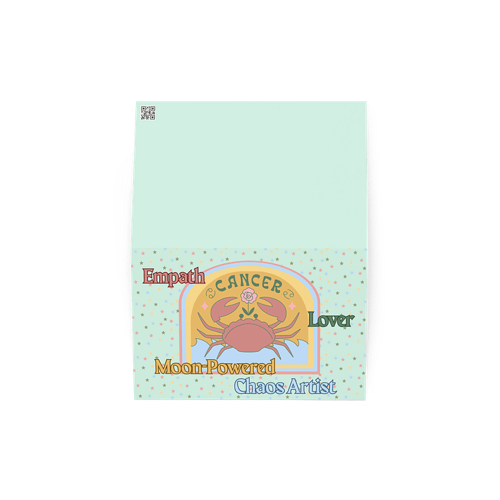 Cancer Zodiac 2025, Empath Lover Chaos, Greeting Card product image (4)
