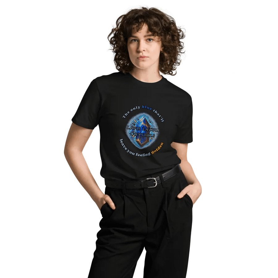 Lapis Lazuli Crystal T-Shirt – Feel Golden in Blue! product image (4)