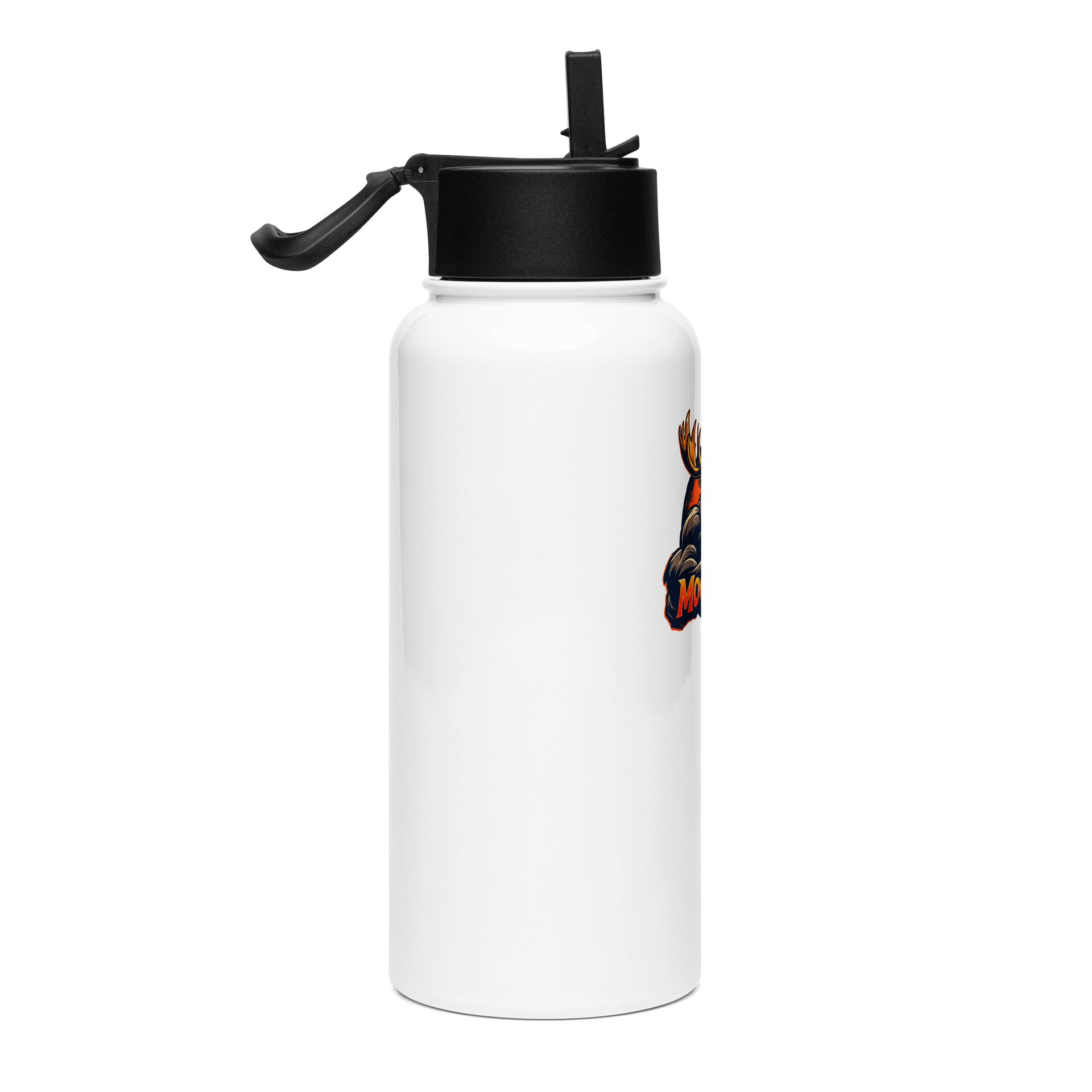 MooseFit Logo Water Bottle With Straw product image (4)