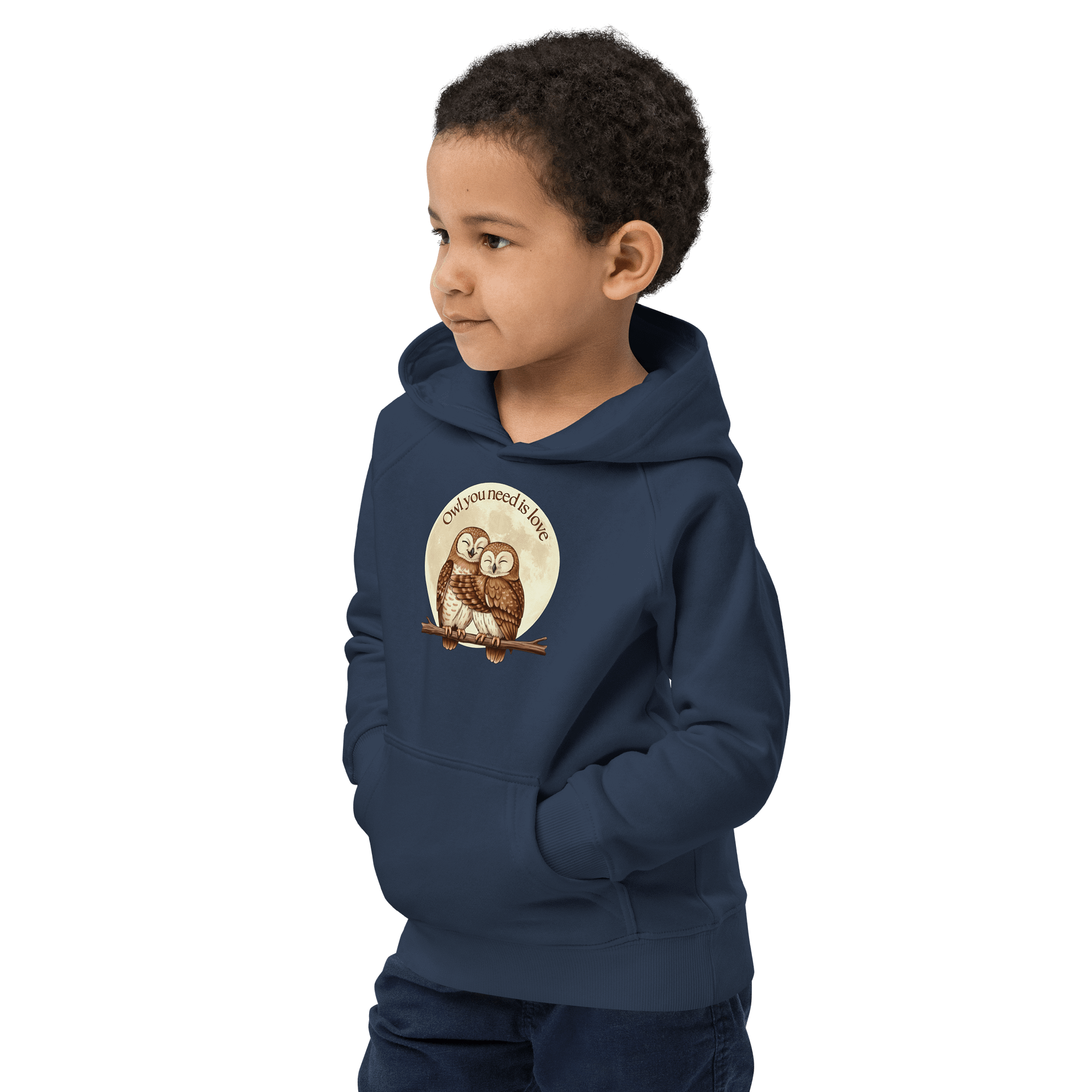 Owl Love, Kids Eco Hoodie product image (3)