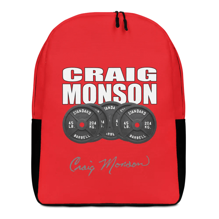 Craig Monson Barbell Signature Series Backpack (Red) product image (1)