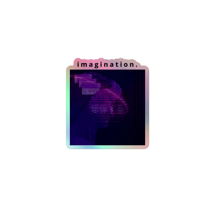 I M A G I N E . DEFEAT Sticker product image (1)