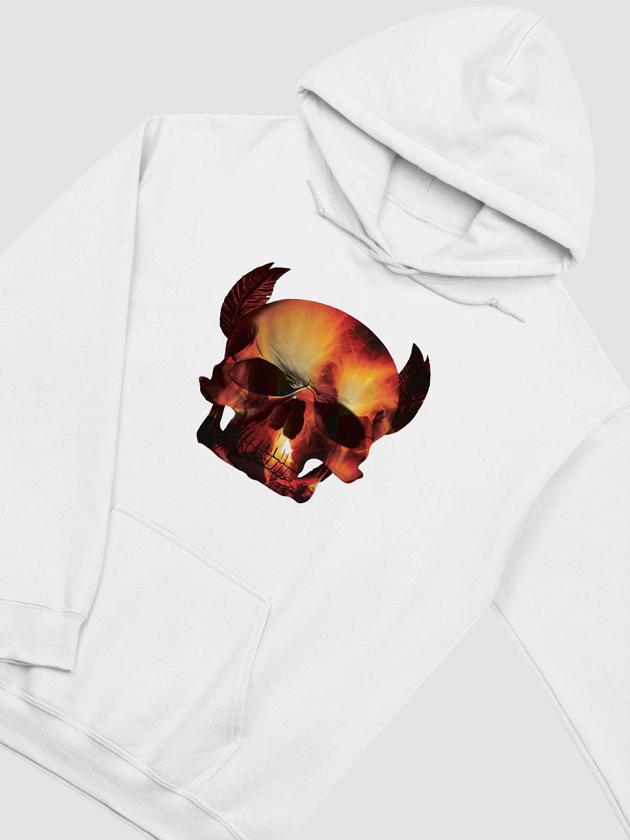 Skull with Fire Inside Skull, skulls, skull art design, skeleton, skull and bones, scary, skull tattoo, artistic skull, human skull, dark skull, bones, Halloween product image (3)