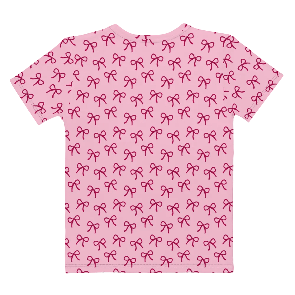 Dainty Burgundy Bows Women's T-Shirt product image (8)