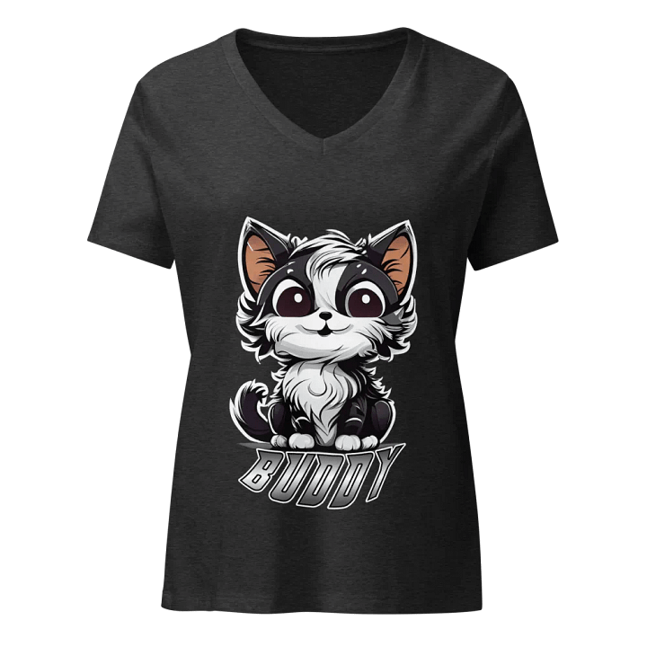 Buddy Bella+Canvas Women's Relaxed V-Neck T-Shirt (PRINTED) product image (3)