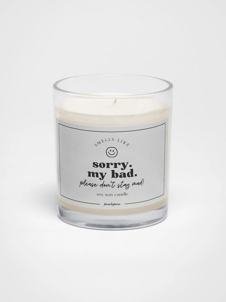 Apology Candle – Sorry, My Bad, Please Don’t Stay Mad – Funny Gift product image (1)