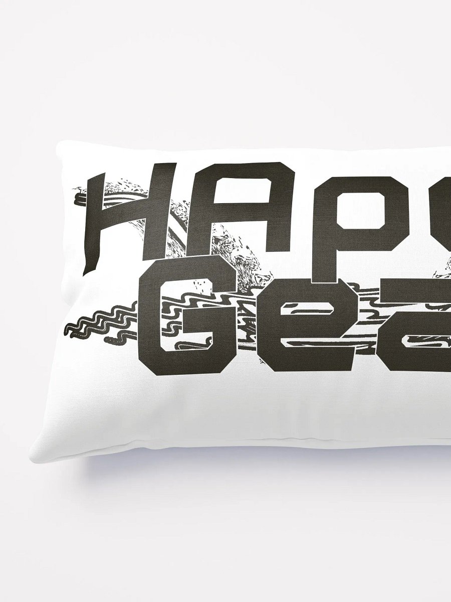 Basic Pillow - White - Black HApex Gear White Logo product image (3)