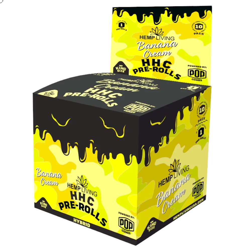 Hemp Living X POP Cones HHC Pre-Rolls King Size 1g - (Display of 10) product image (2)