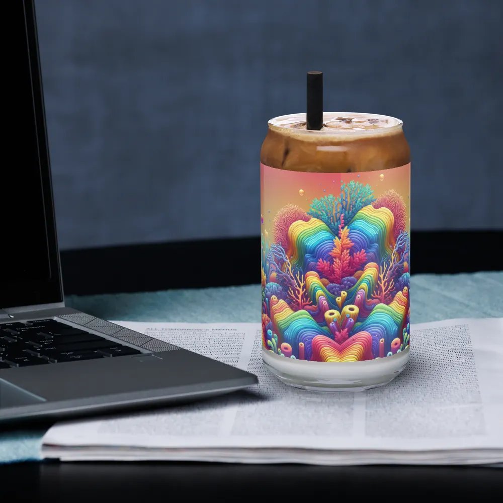 Beautiful & Vivid Rainbow Coral Ocean Themed Glass product image (3)