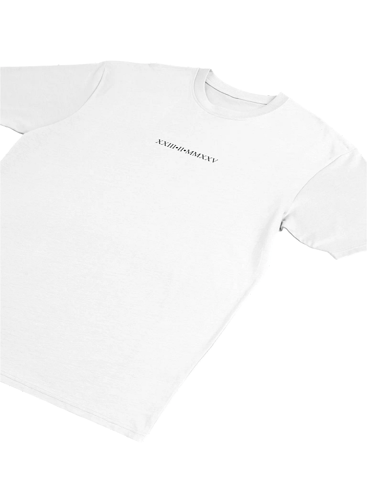 Release date t-shirt white product image (2)