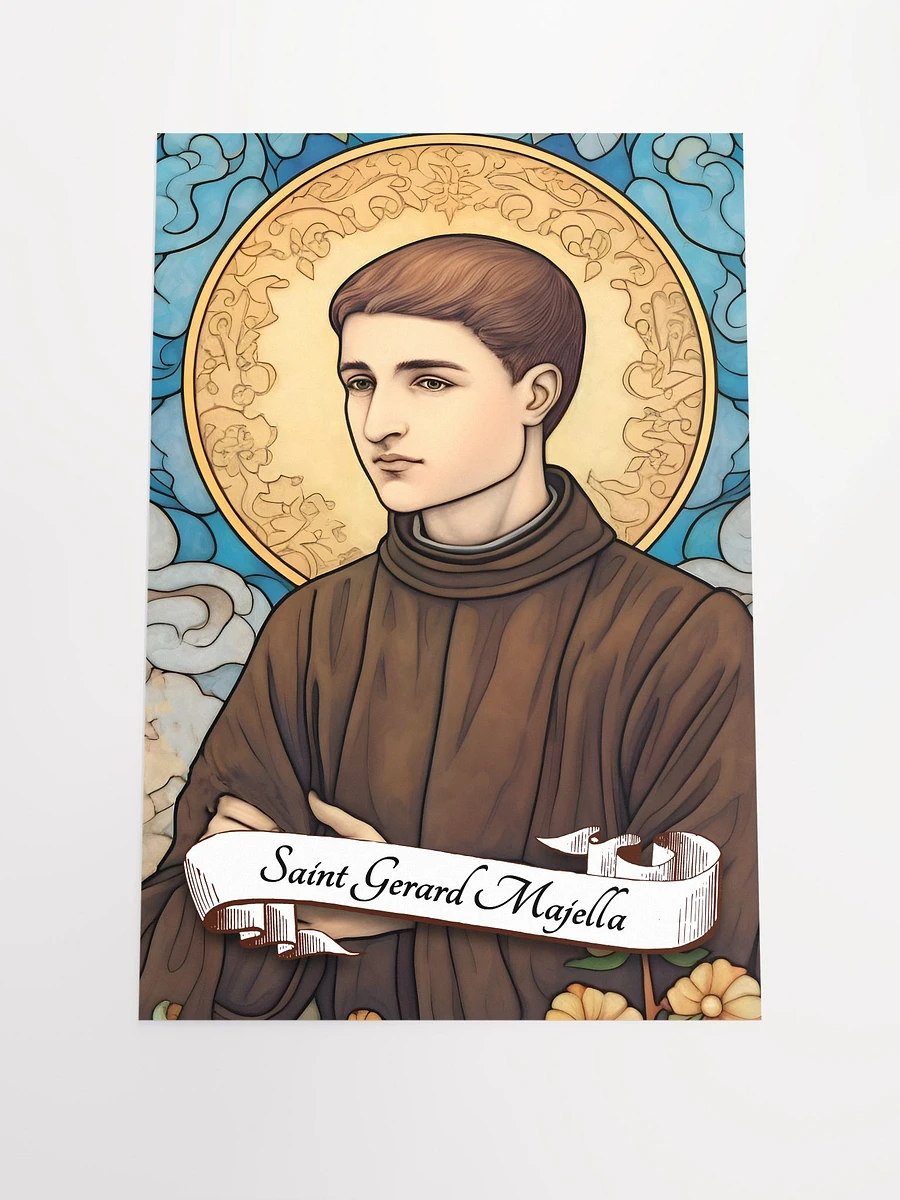Saint Gerard Majella Patron Saint of Expectant Mothers, Mothers, Childbirth, Pregnant Women, Children, Unborn children, the Falsely Accused, Religious Lay Brothers, Matte Poster product image (3)