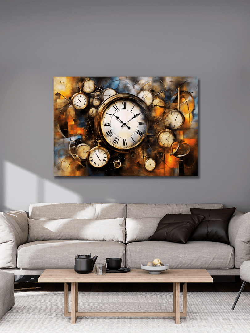 Time Confusion-9 | Canvas Artistic Wall Painting product image (8)