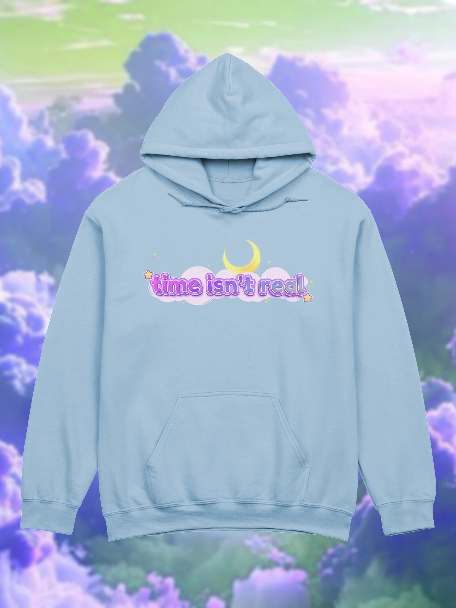time isn't real hoodie product image (1)