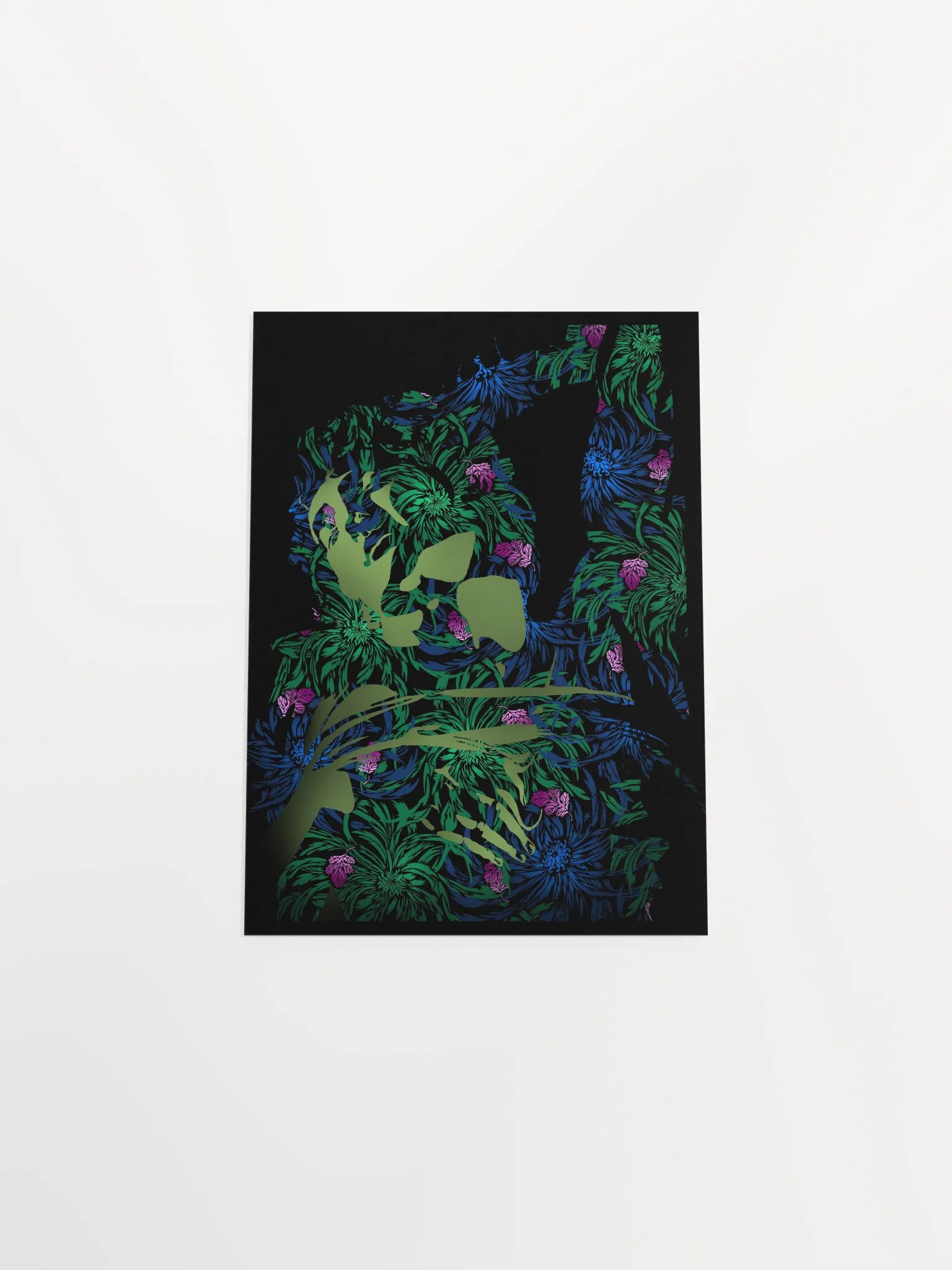 Green Michelangelo on Chrysanthemums - Print product image (5)
