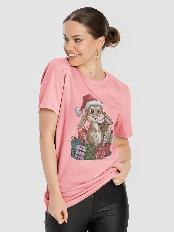 Santa Bunny Bella+Canvas Supersoft T-Shirt product image (61)