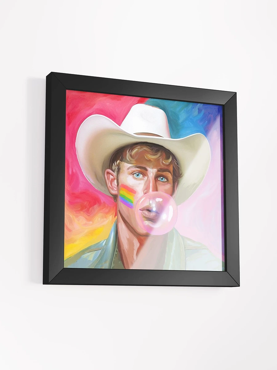 Blond Cowboy – Fun Gay Framed Poster product image (3)