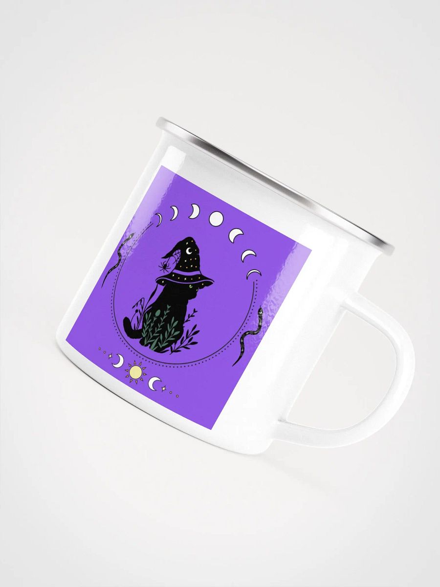 Witchy Cat & Moon Enamel Mug product image (5)