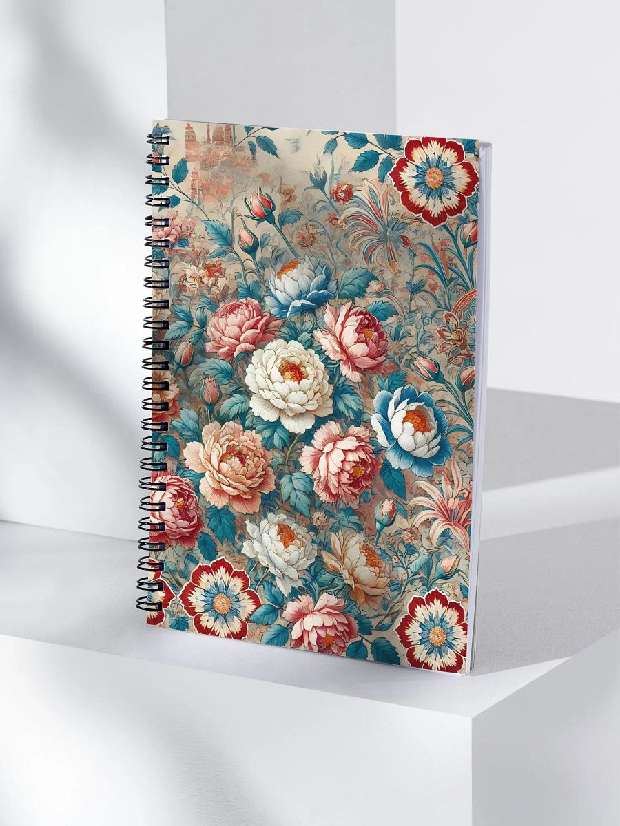 Royal Floral Spiral Notebook product image (4)