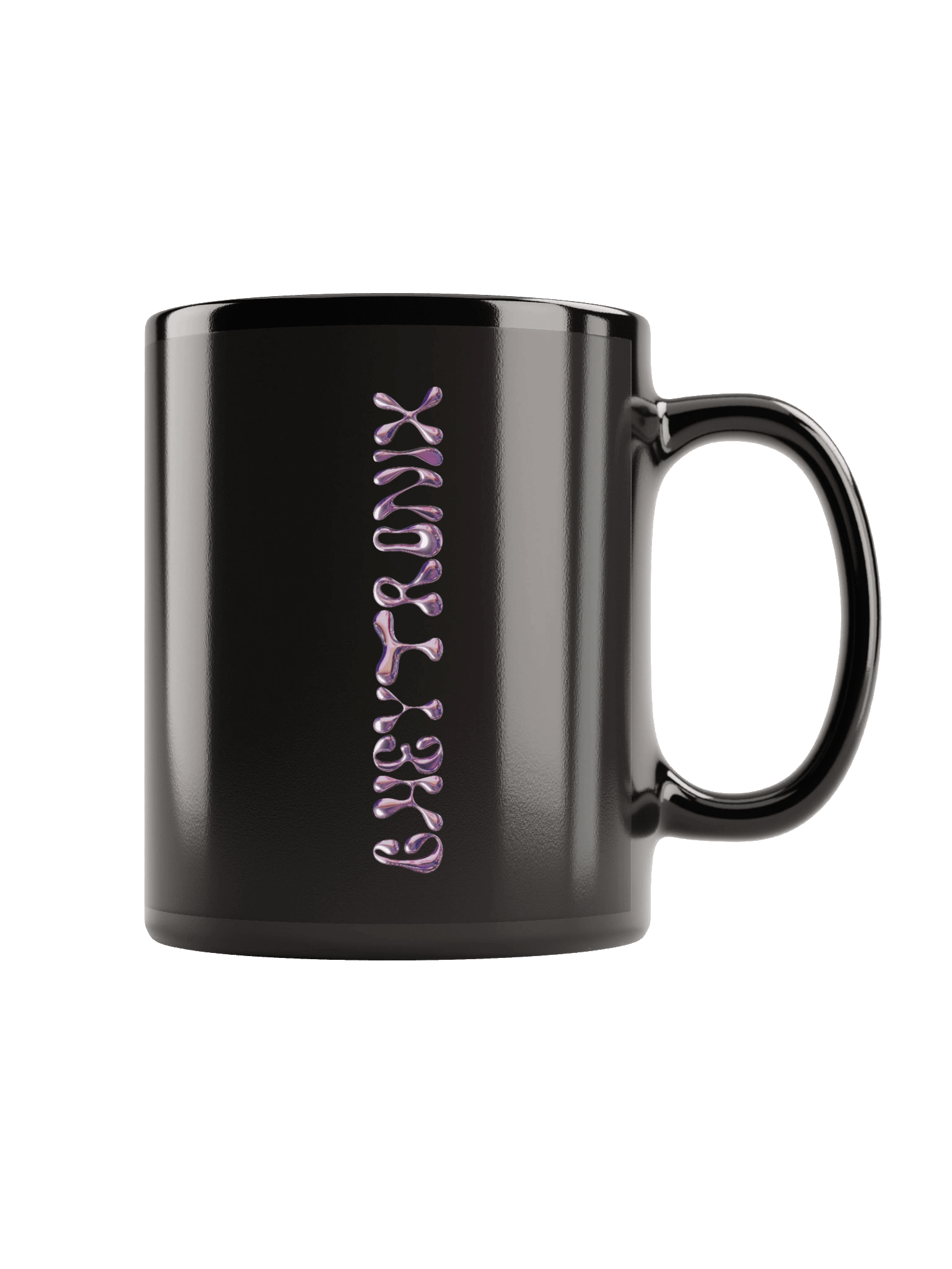 Elegant Numbers Black Glossy Mug product image (1)