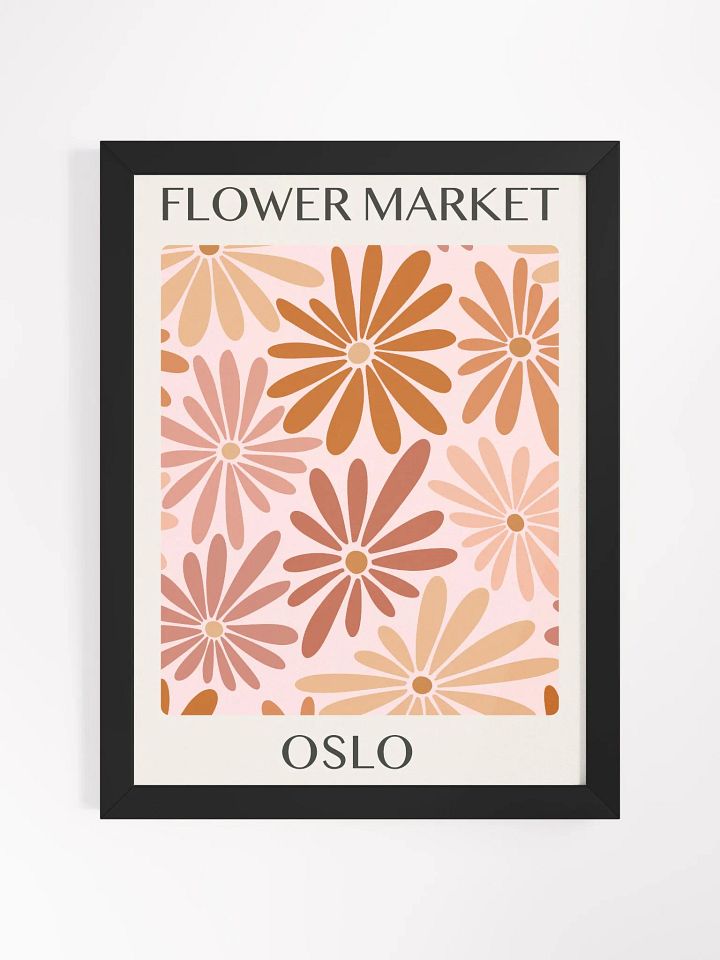 Flower Market Oslo - Framed Poster product image (1)