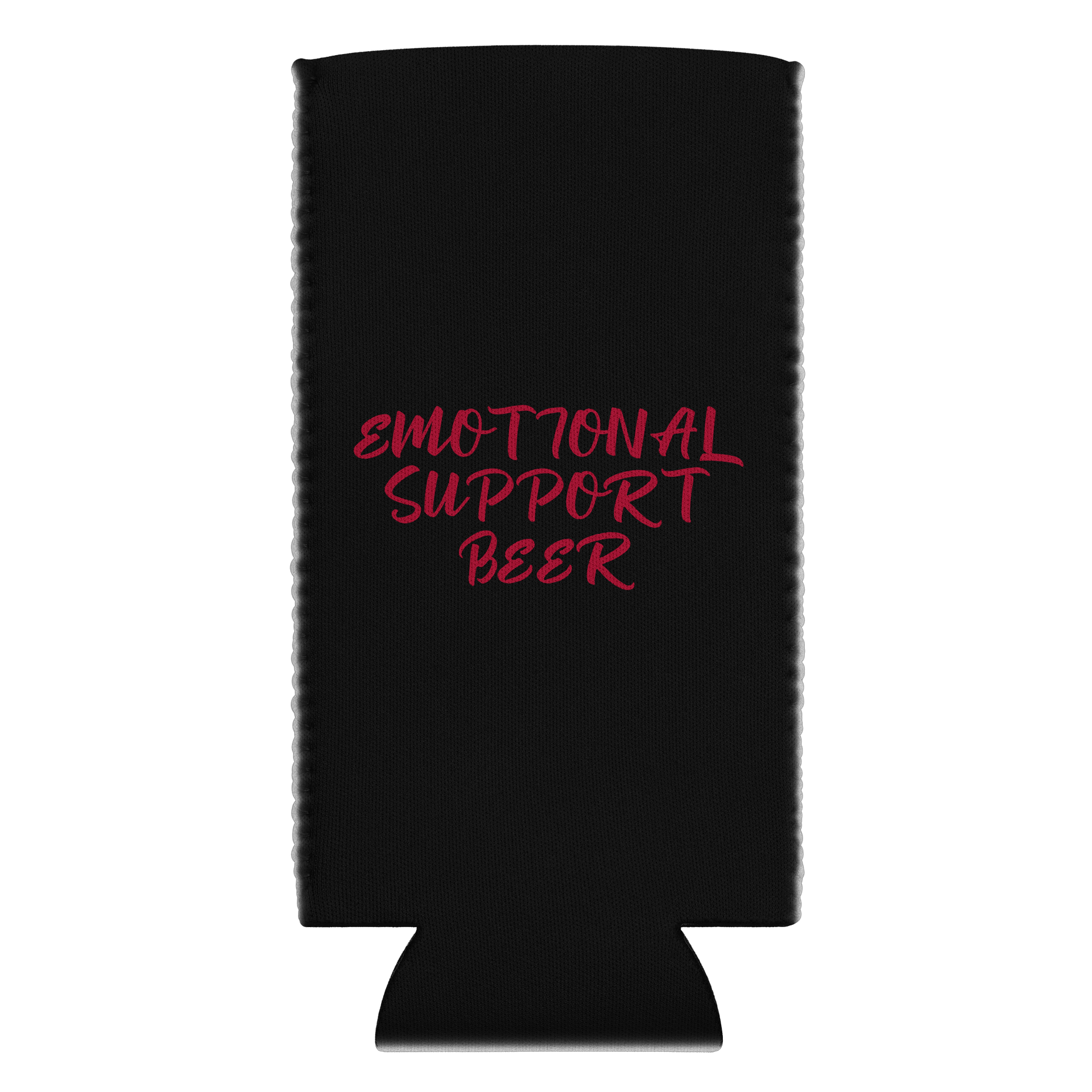 Emotional Support Beer Coozie (Black) product image (3)