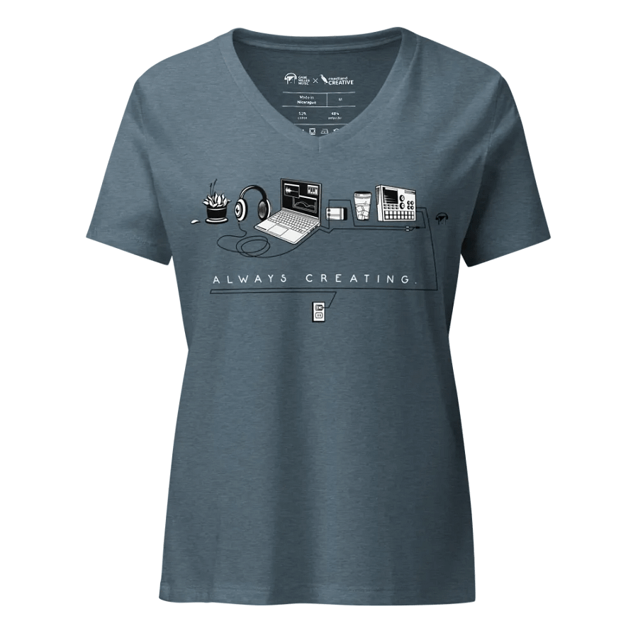 Always Creating: the Production Process women's v-neck tee product image (1)