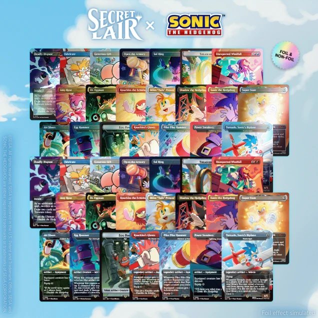 Secret Lair x Sonic the Hedgehog Superdrop: Sonic 100% Complete Bundle product image (1)
