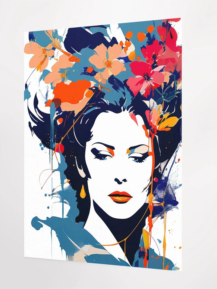 Abstract Woman v4 - Vintage Style Poster - Girly - Medium Size 18x24 Inches product image (2)