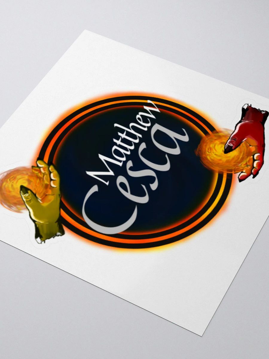 Matthew Cesca Author Logo White Background Sticker product image (3)