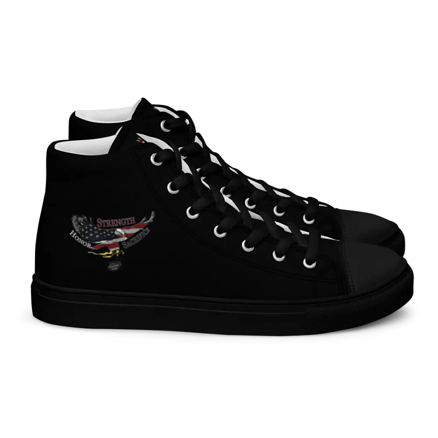 Freedom Nade Women's High Tops: Strength Honor Sacrifice Edition product image (2)