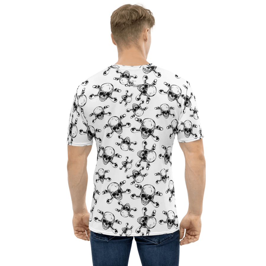 Skull & Bones - White - All-Over Print Crew Neck T-Shirt product image (2)