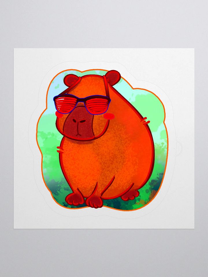 Capy Sun Sticker product image (3)